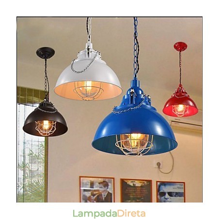 Lustre de ferro metálico com cabeça única Lustre de ferro metálico com cabeça única