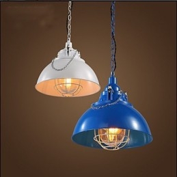 Lustre de ferro metálico com cabeça única