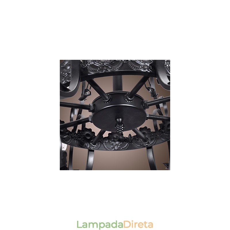 Lustre Tradicional Clássico Estilo Vela Outros