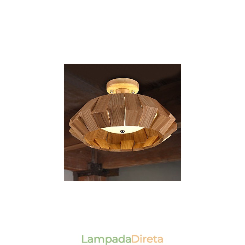 Luminária pendente moderna contemporânea estilo country mini outros madeira bambu