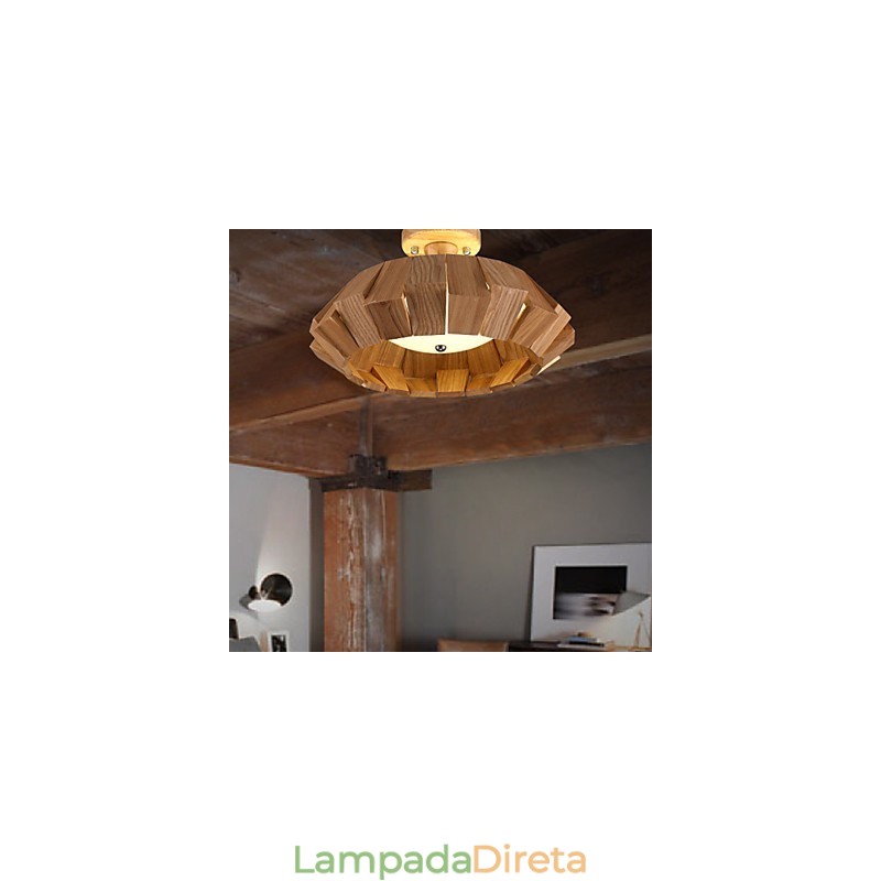 Luminária pendente moderna contemporânea estilo country mini outros madeira bambu