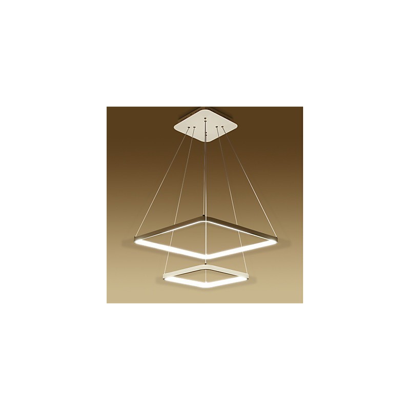 Design moderno 4Pendant Light Dois anéis