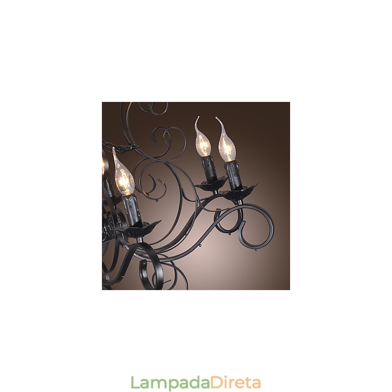 Lustre Tradicional Clássico Estilo Vela Outros