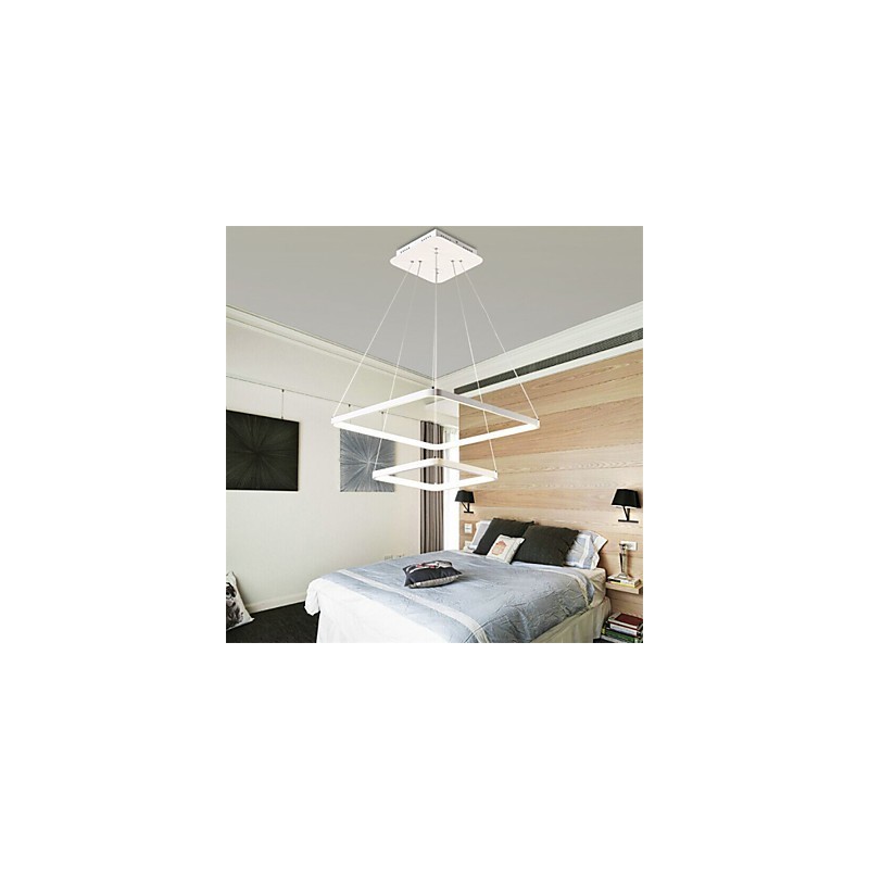 Design moderno 4Pendant Light Dois anéis