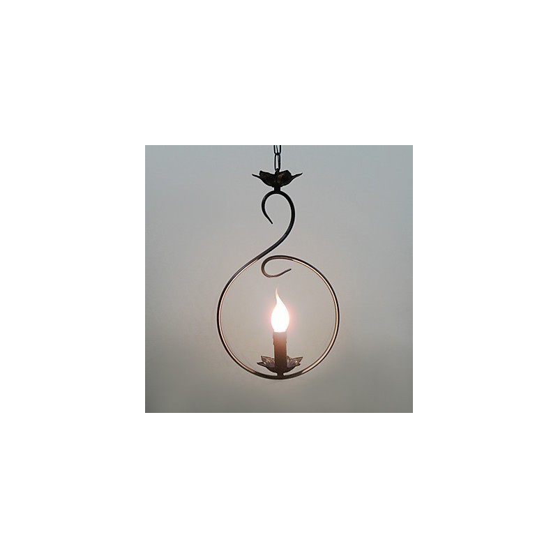 Luminária pendente estilo country mini bronze