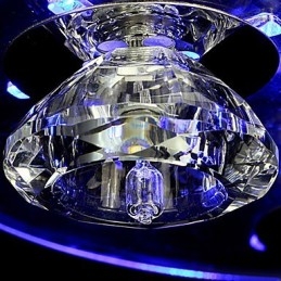 Lustre Moderno Cristal Living 3 Luzes