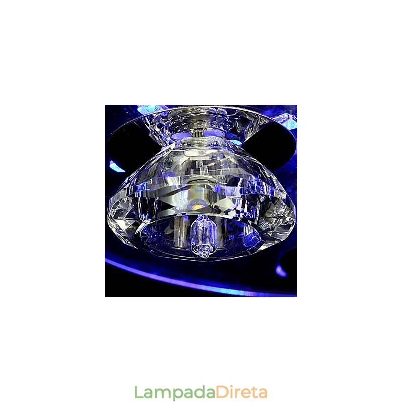 Lustre Moderno Cristal Living 3 Luzes