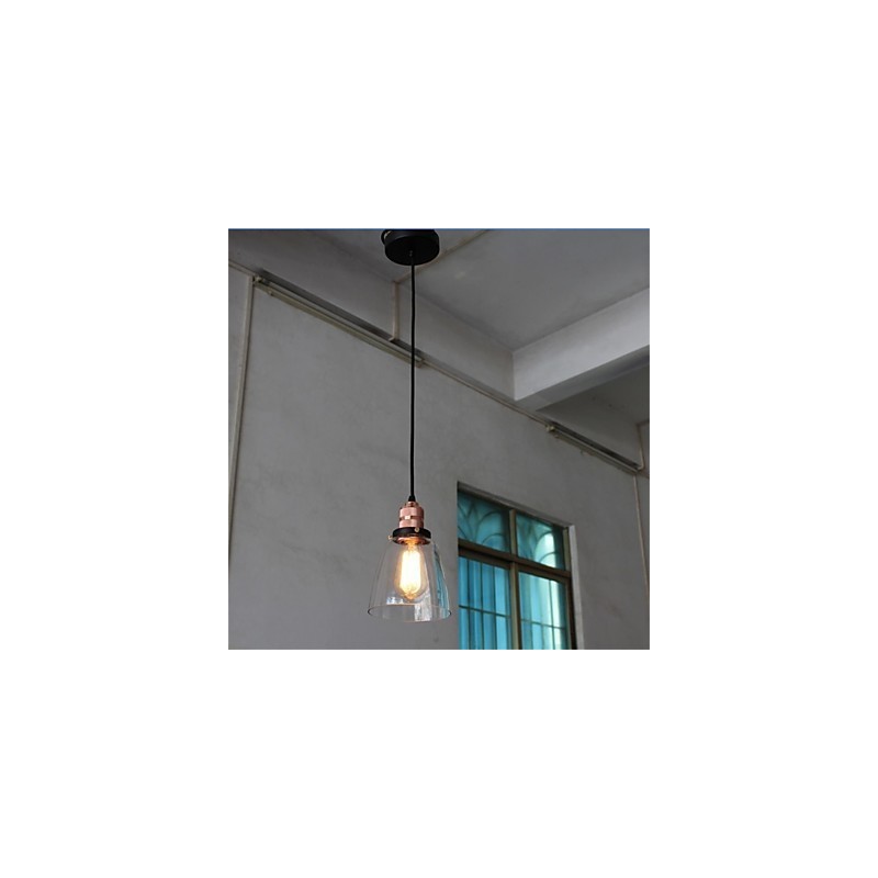 Lustre de vidro retrô exclusivo e minimalista