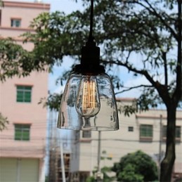 Lustre de vidro retrô exclusivo e minimalista