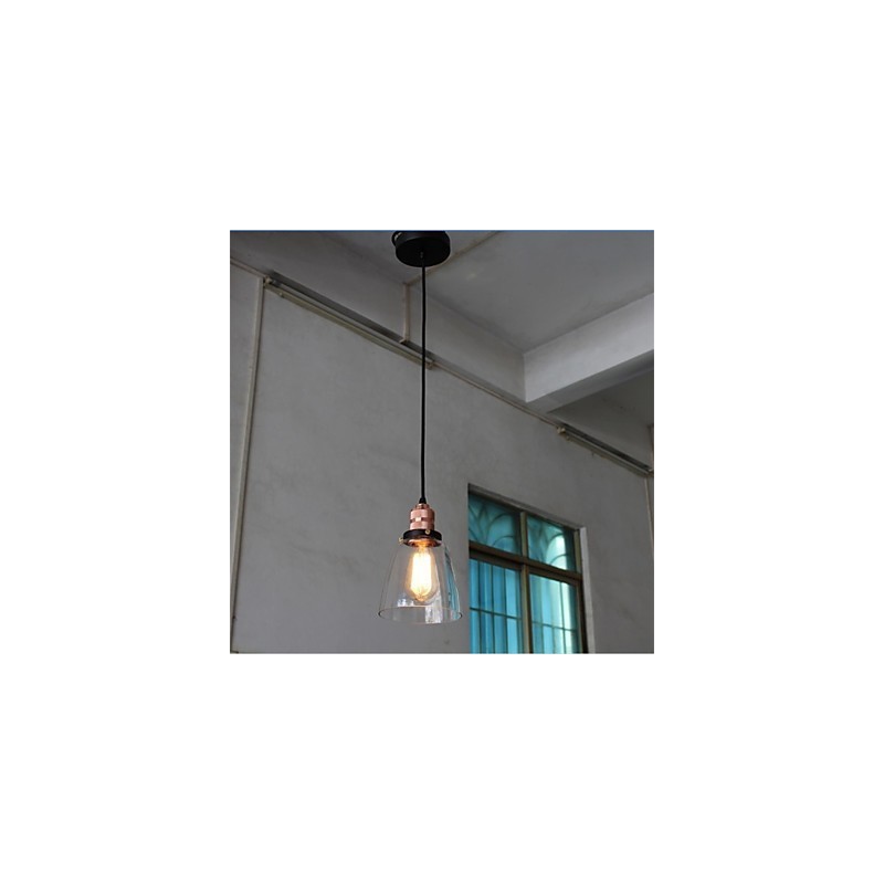 Lustre de vidro retrô exclusivo e minimalista