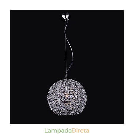 Lustre de metal cromado estilo mini lanterna Lustre de metal cromado estilo mini lanterna