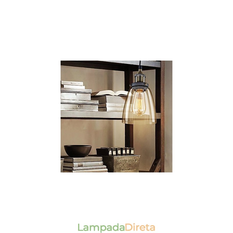 Luzes Pendentes Tradicionais Clássicas Vintage Retro Metal