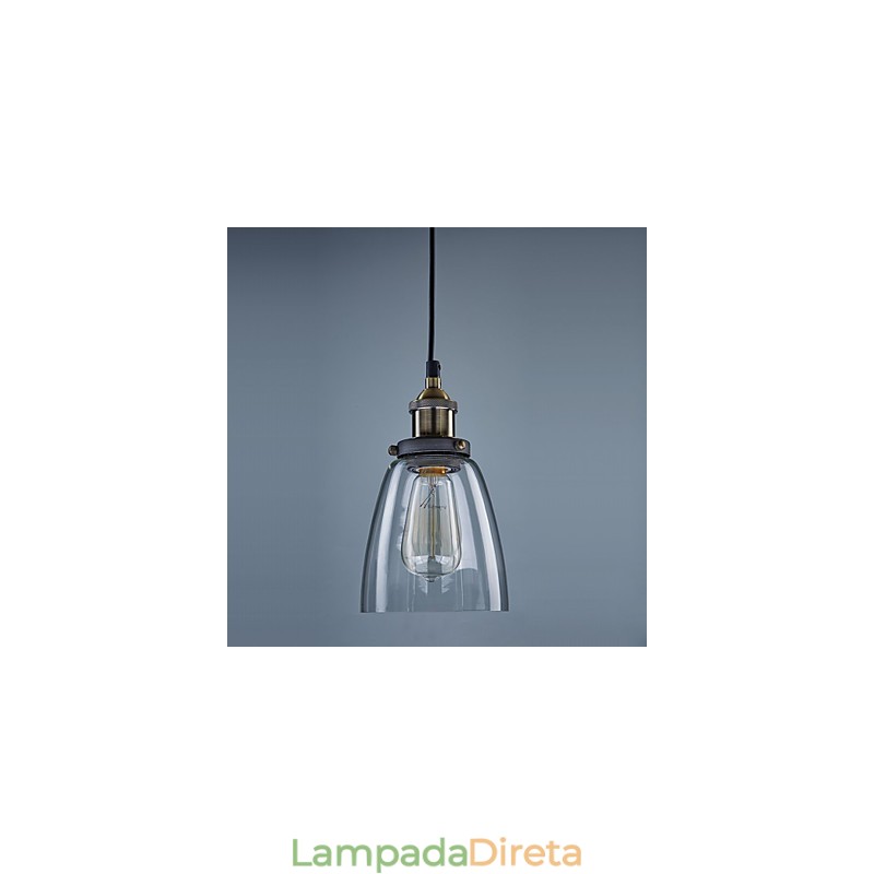 Luzes Pendentes Tradicionais Clássicas Vintage Retro Metal