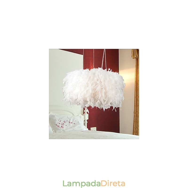 Lustre de penas moderno de venda quente Dia Fashion Light