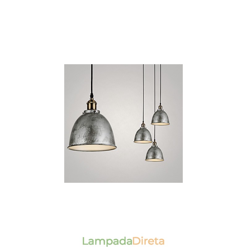 1 Luzes Pendentes Estilo Vintage Antigo Estilo Industrial Ferro Metais Drop Light