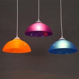 Linha de acrílico de cabeça única transparente chaminé droplight lâmpada de supermercado