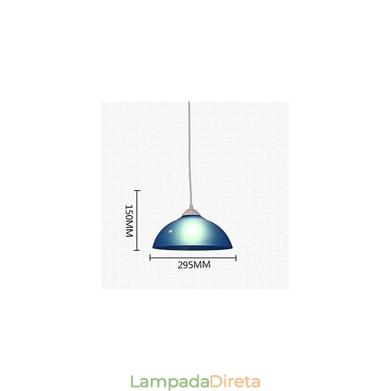 Linha de acrílico de cabeça única transparente chaminé droplight lâmpada de supermercado