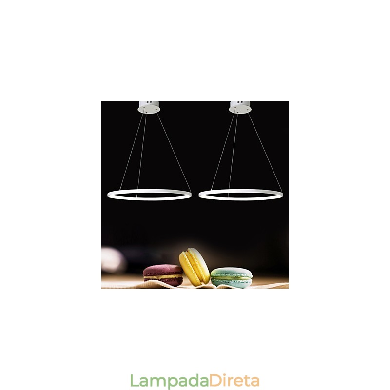 Luminária pendente design moderno anel de alta qualidade
