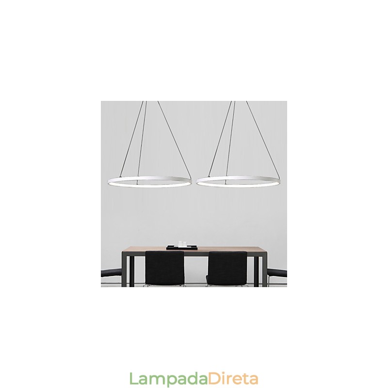 Luminária pendente design moderno anel de alta qualidade