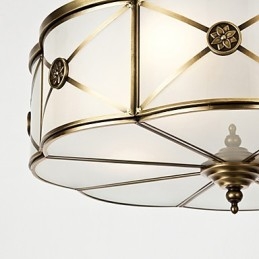 Família de luminárias de teto de cobre com design decorativo contemporâneo moderno