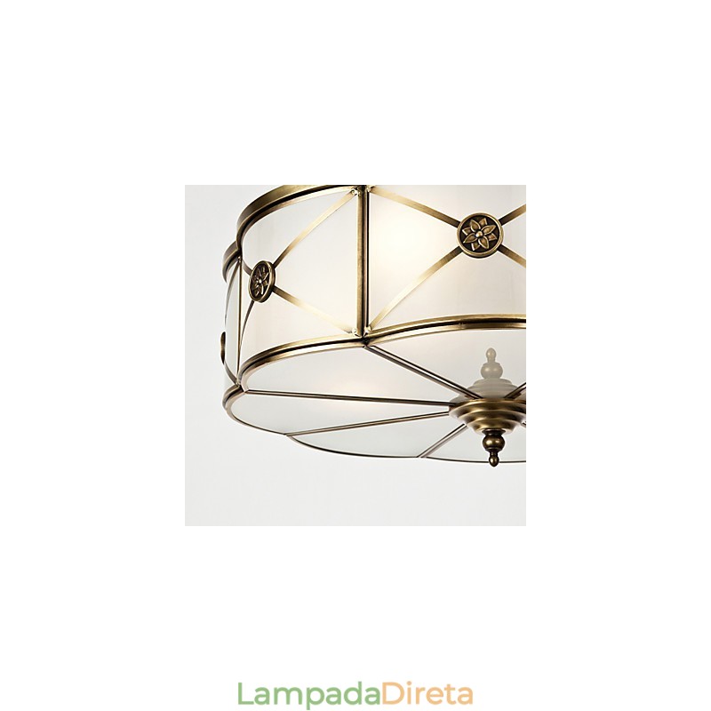 Família de luminárias de teto de cobre com design decorativo contemporâneo moderno
