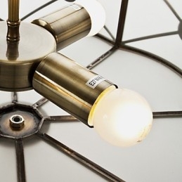 Família de luminárias de teto de cobre com design decorativo contemporâneo moderno
