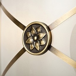 Família de luminárias de teto de cobre com design decorativo contemporâneo moderno