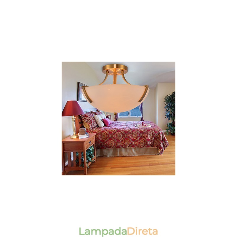 Luminária pendente de metal estilo vintage rústico lodge mini pintura