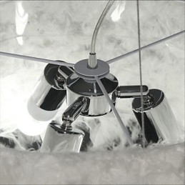 Lustre de penas moderno de venda quente Dia Fashion Light