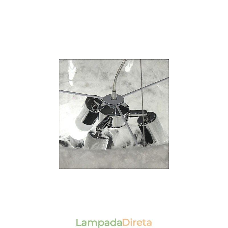 Lustre de penas moderno de venda quente Dia Fashion Light