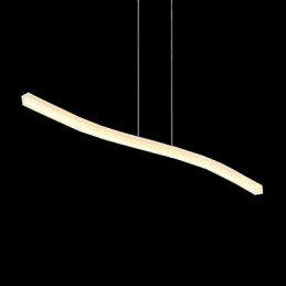 Luminária pendente moderna e contemporânea cromada