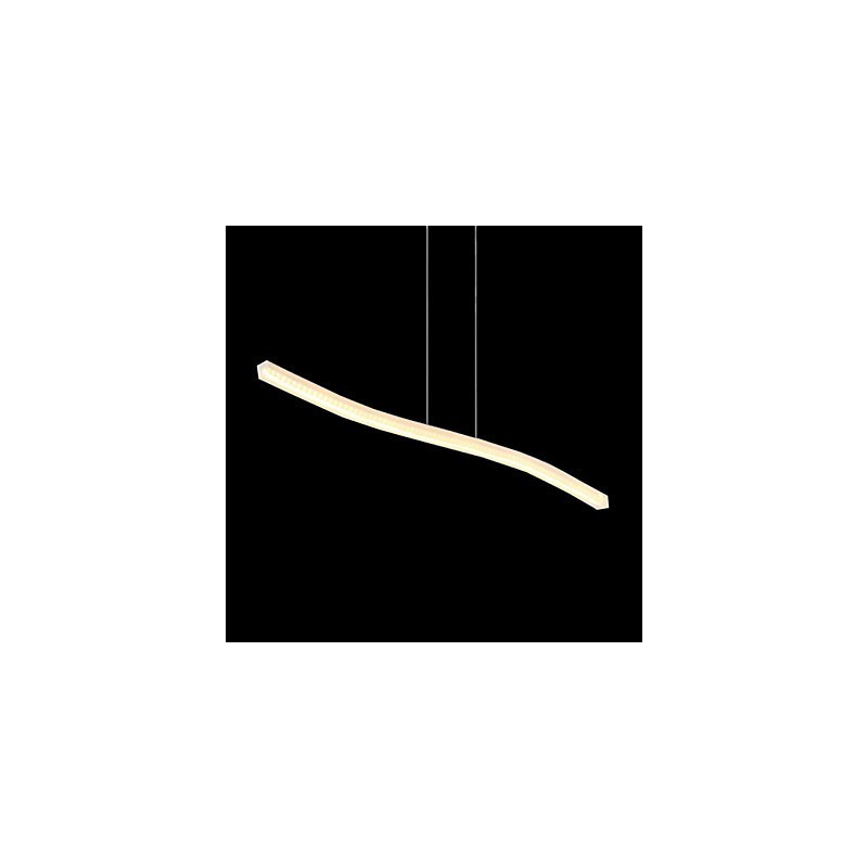 Luminária pendente moderna e contemporânea cromada