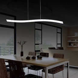 Luminária pendente moderna e contemporânea cromada