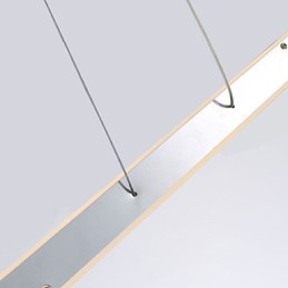 Luminária pendente moderna e contemporânea cromada