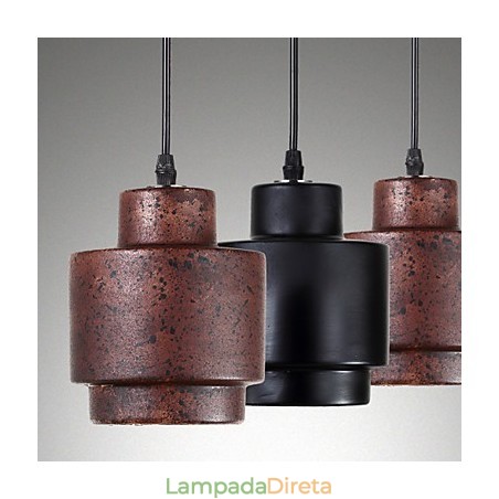 Edison Vintage Industrial Lighting Luminária de suspensão de cerâmica Luminária de suspensão para decoração de casa Edison Vintage Industrial Lighting Luminária de suspensão de cerâmica Luminária de suspensão para decoração de casa