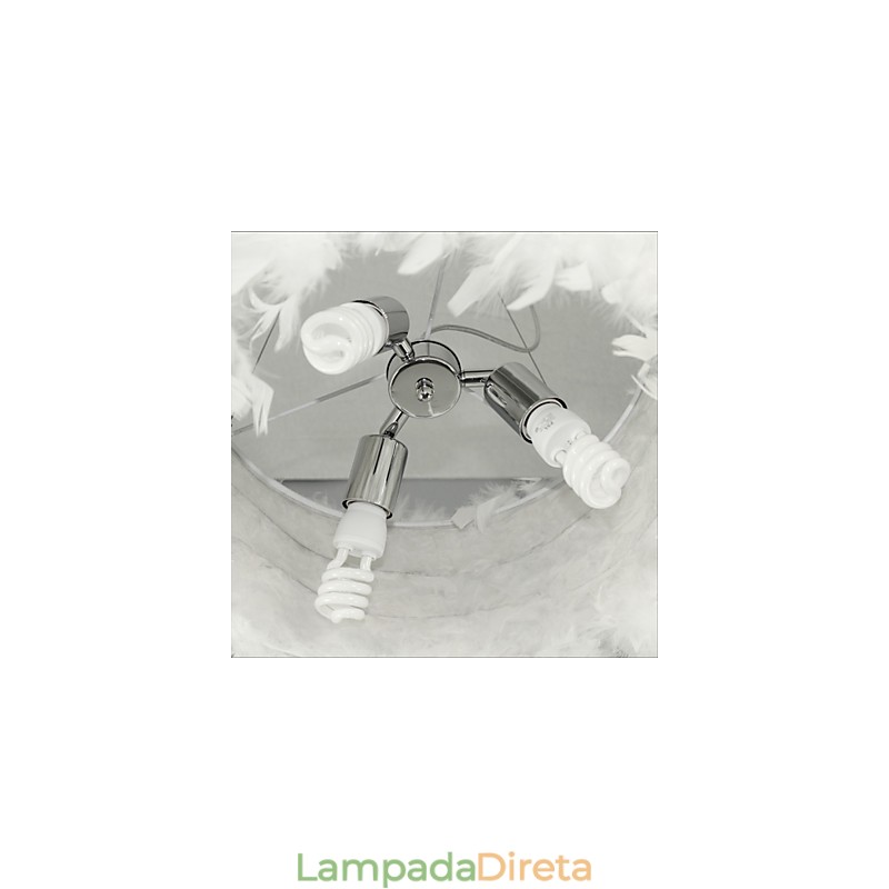 Lustre de penas moderno de venda quente Dia Fashion Light