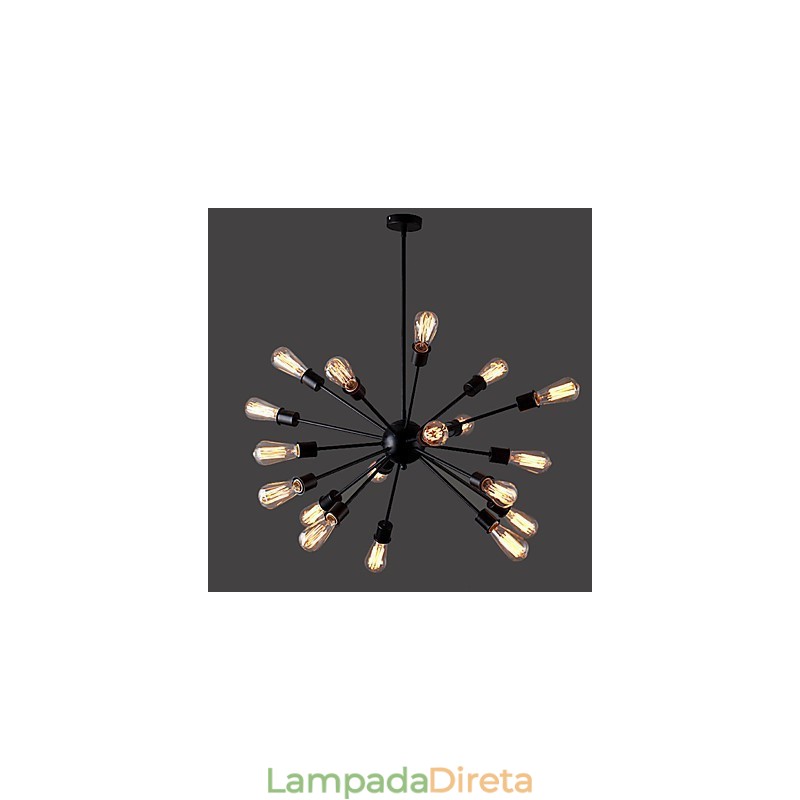 Luminária pendente loft industrial rústica chalé vintage retrô country jantar