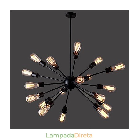Luminária pendente loft industrial rústica chalé vintage retrô country jantar Luminária pendente loft industrial rústica chalé vintage retrô country jantar