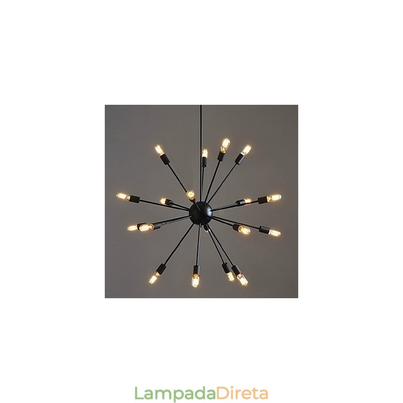 Luminária pendente loft industrial rústica chalé vintage retrô country jantar