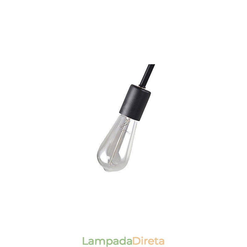 Luminária pendente loft industrial rústica chalé vintage retrô country jantar
