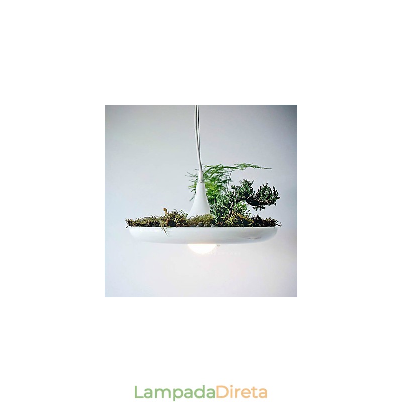 Droplight de alumínio Nordic Creative Contracted Sky Garden Lâmpadas e lanternas Luz Sem solo Planta