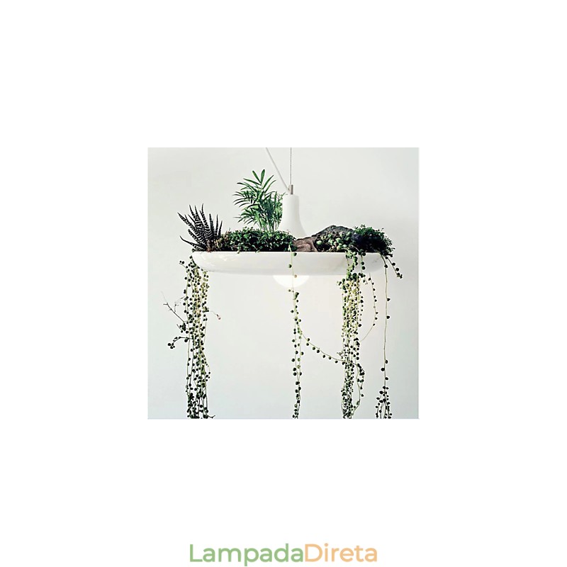 Droplight de alumínio Nordic Creative Contracted Sky Garden Lâmpadas e lanternas Luz Sem solo Planta