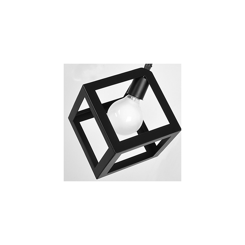 Luminária pendente de metal com pintura estilo retrô mini