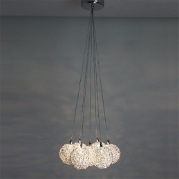 Luminária pendente de metal galvanizado estilo mini contemporâneo moderno