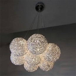 Luminária pendente de metal galvanizado estilo mini contemporâneo moderno