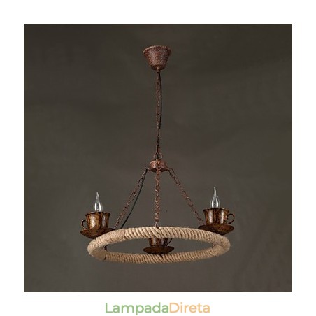 Luminária pendente de metal com pintura country vintage para garagem Luminária pendente de metal com pintura country vintage para garagem