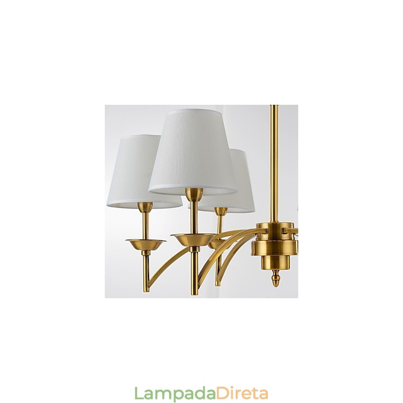 Família de luminárias pendentes com design decorativo moderno e contemporâneo branco puro
