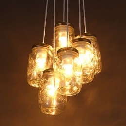 Garrafa de vidro criativa com desejos, doce, crianças, três lâmpadas droplight