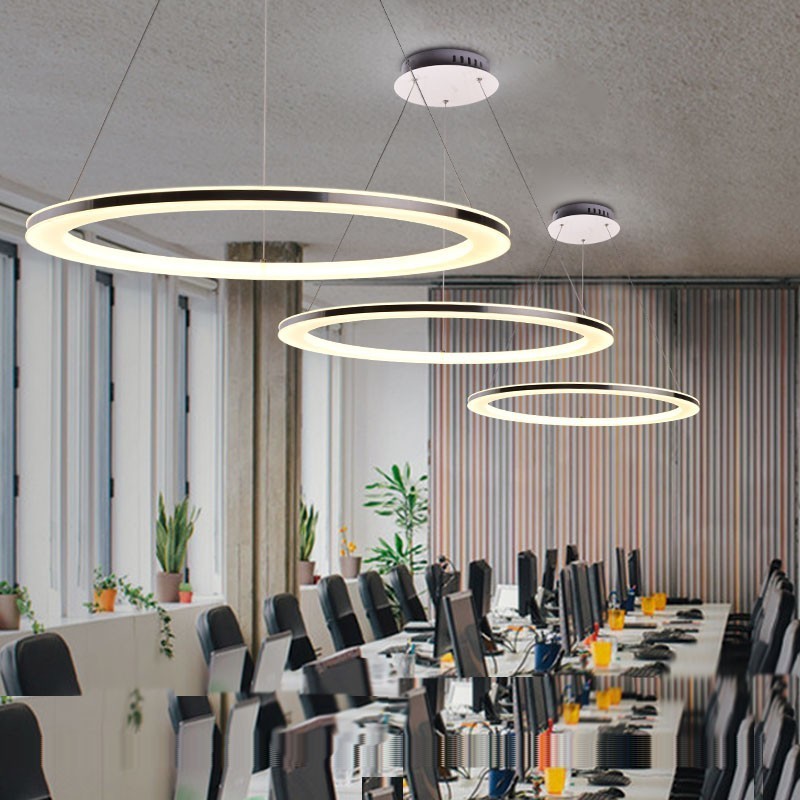 Luminárias pendentes modernas contemporâneas sala de estar jantar crianças metal controle remoto