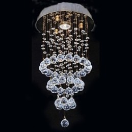 Moderno Contemporâneo Cristal Metal Galvanizado Montagem Embutida